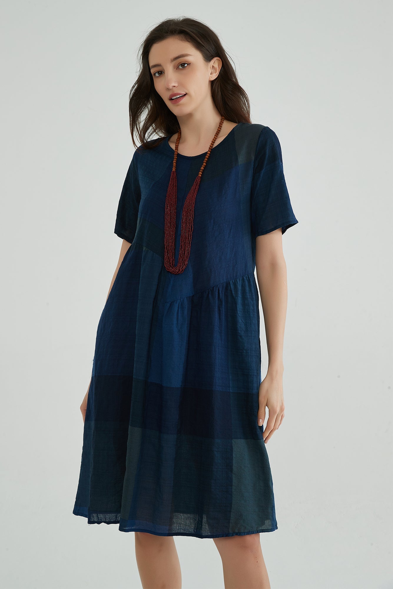 Nile Blue Women Cotton Voile Dress - Whisper Mint